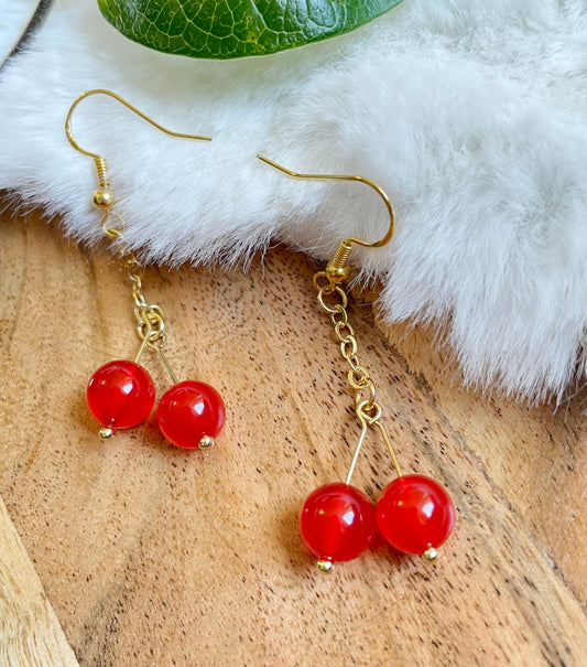 Red Cherry Earrings