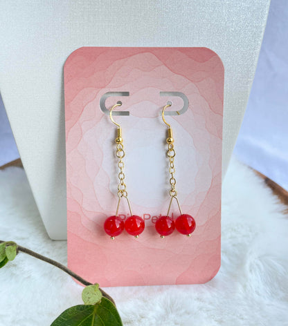 Red Cherry Earrings 