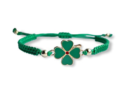 PityPetal 4 Leaf Clover Bracelet for Women, 14k Gold Plated beads, St Patricks Day Gift, Good Luck Charm, Friendship Bracelet, Wish Gift, Leaving Gift, Good Luck Gift, Lucky Bracelet