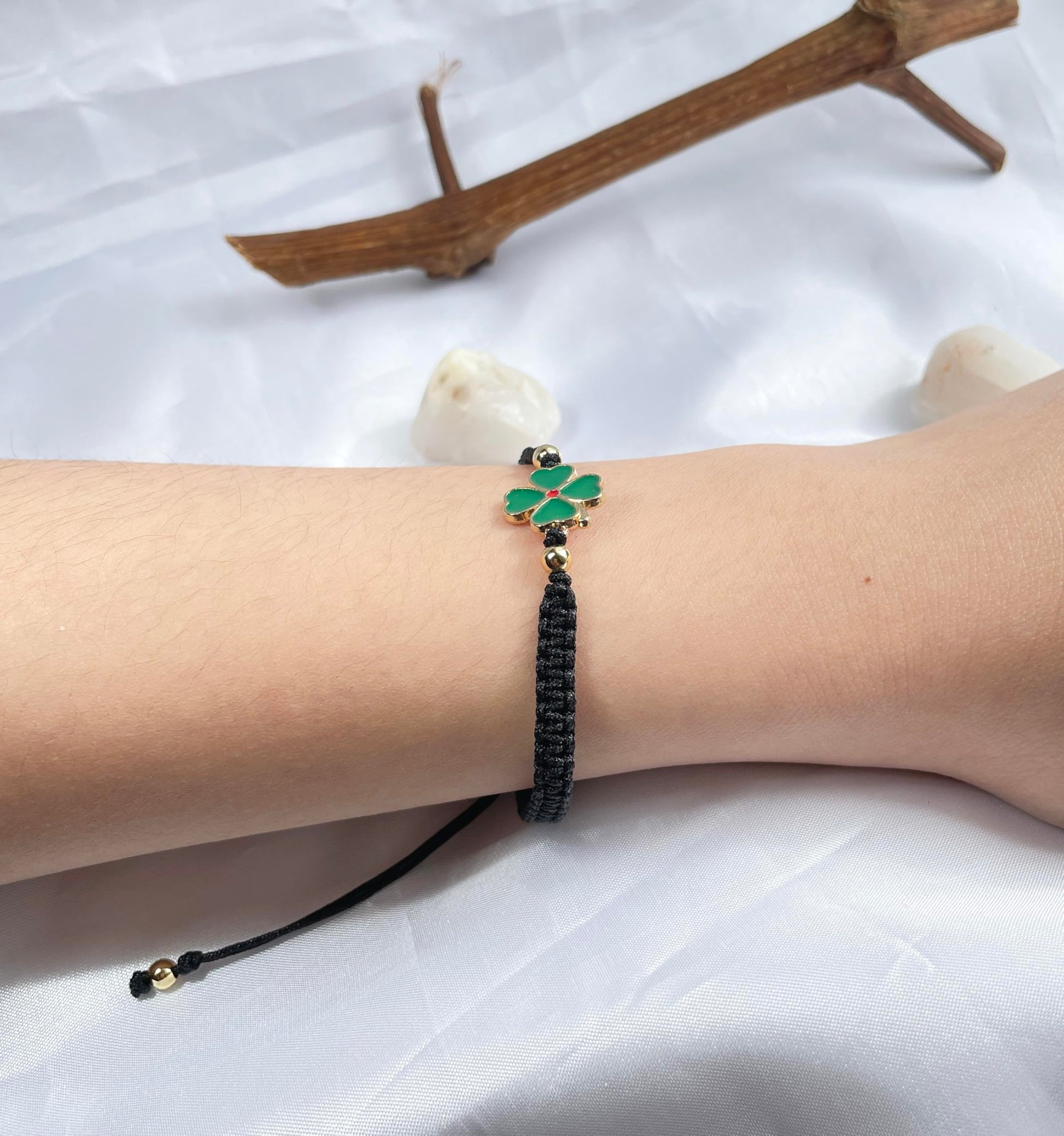 four leaf clover bracelet , pitypetal 